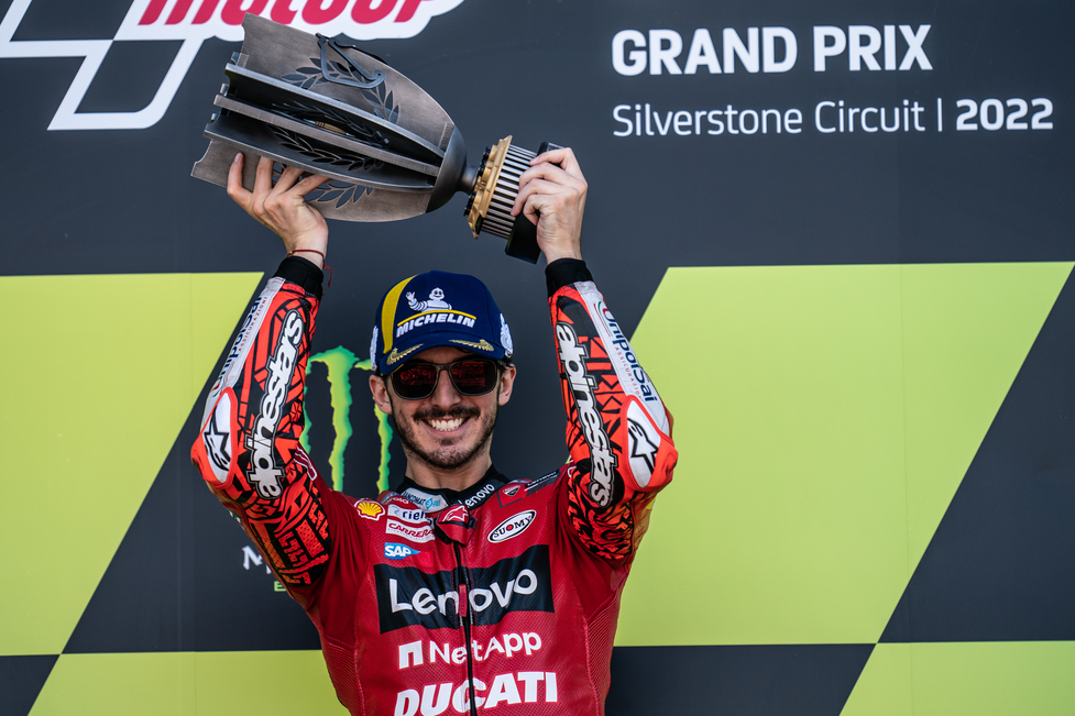 Bagnaia bags the win at the Silverstone MotoGP!